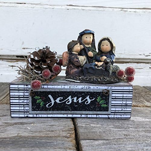 AG Designs Christmas Decor – Prim Resin Jesus Nativity Display