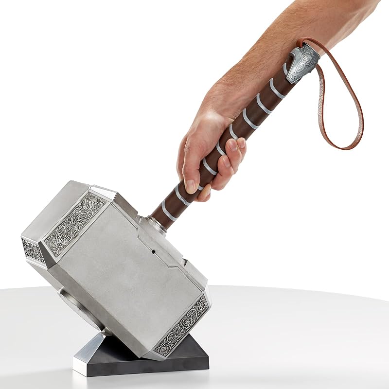 Legends Series, Marteau électronique Premium Mjolnir avec Sons et lumières, Article de Cosplay pour Adultes