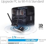 ASUS PCE-AX58BT Wi-Fi 6 AX3000 PCIe Adapter Bluetooth 5 MU-MIMO 160MHz 2.4/5G view 2