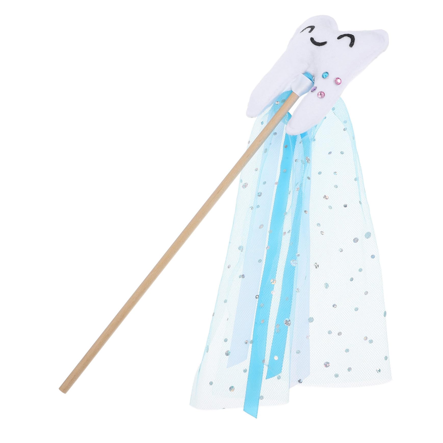 Milisten Fairy Wand with Ribbon Lightweight Kids Magical Wand for Costume Party Dress up Stage Performance and Cosplay Stick Prop