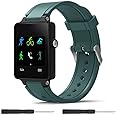 Meifox Compatible for Garmin Vivoactive Band,Solf Silicone Wristband Replacement Bands for Garmin Vivoactive Watch.
