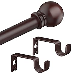 Authandis Bronze Curtain Rods for Bedroom with