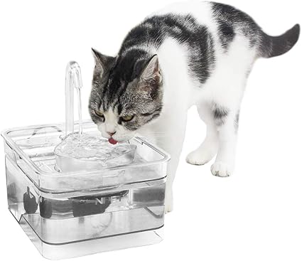 Npet Automatique Fontaine à Eau Pour Chat Chien Distributeur Eau Pour Animal Domestique Filtre 26l électrique Et Ultra Silencieuse Wf010