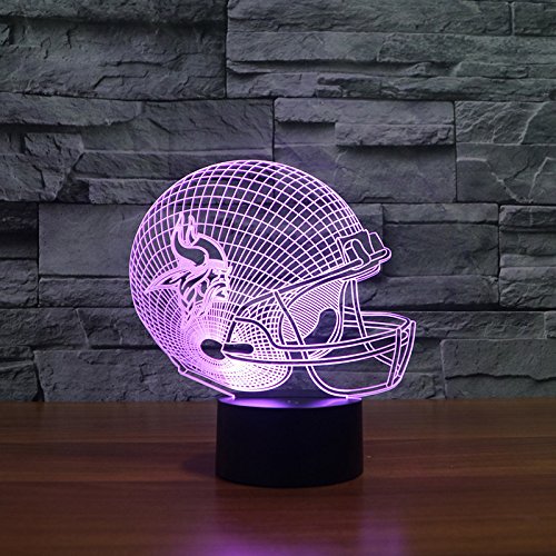 Minnesota Vikings Tischlampe NEON 3d Neonschild LED Neu Schild NFL USA