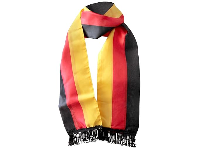 Alsino Deutschland Schal WM Fanartikel Fanschal 150 cm lang - Länderschal T70756 Deutschland-Farben Deutschlandschal