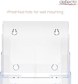 Deflecto 2 Pack A4 Portrait 4 Tier 4 Pocket Portfolio Multi-Pocket Display view 8