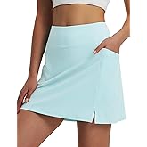 baleaf Women's 16" Golf Skorts Skirts 5 Pockets High Waisted Stretchy Tennis Skirt Athletic Workout Running