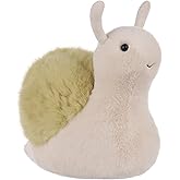 Apricot Lamb Snail Doll Plush Stuffed Animals for Kids, Soft Cute Plushies Toys for Baby Girl and Boy, Fluffy Snail Green
