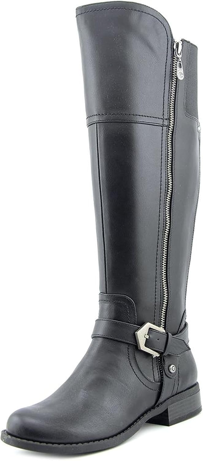 guess black knee high boots