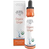 Buried Treasure Ginger Drops - Made with Organic Ginger Root for Digestive Support, Upset Stomach Settle Drops, No Sugar, Alcohol Free, Versatile Use for Ginger Tea or Direct Consumption, 30 Servings