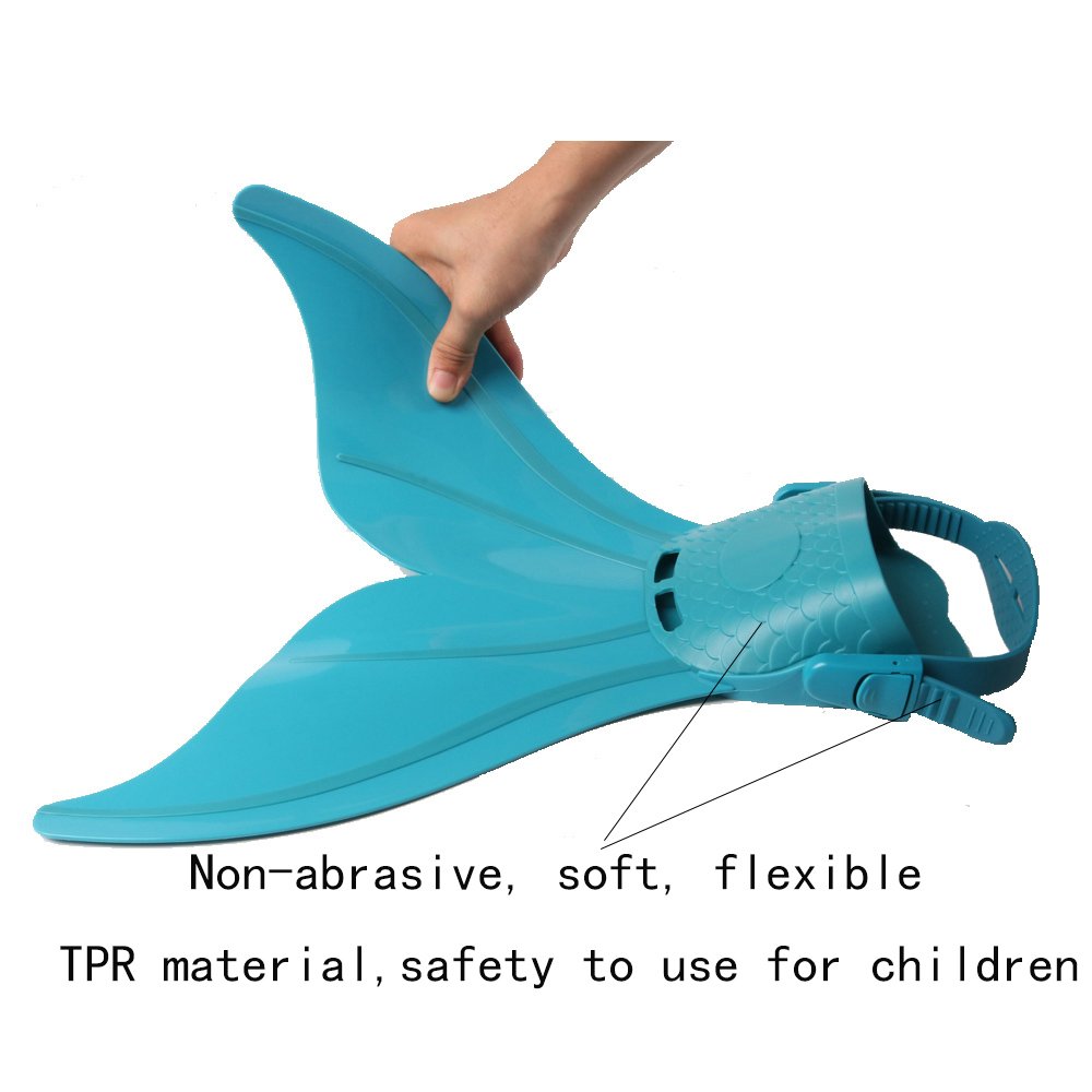 Monofin Adjustable Mermaid Tails Swim Fins with 3 Color for Swimming with Flipper Diving Fins