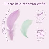 TYEQWT 400 Pcs Morandi Light Feathers for Crafts, Wedding Ornament, Mask view 2