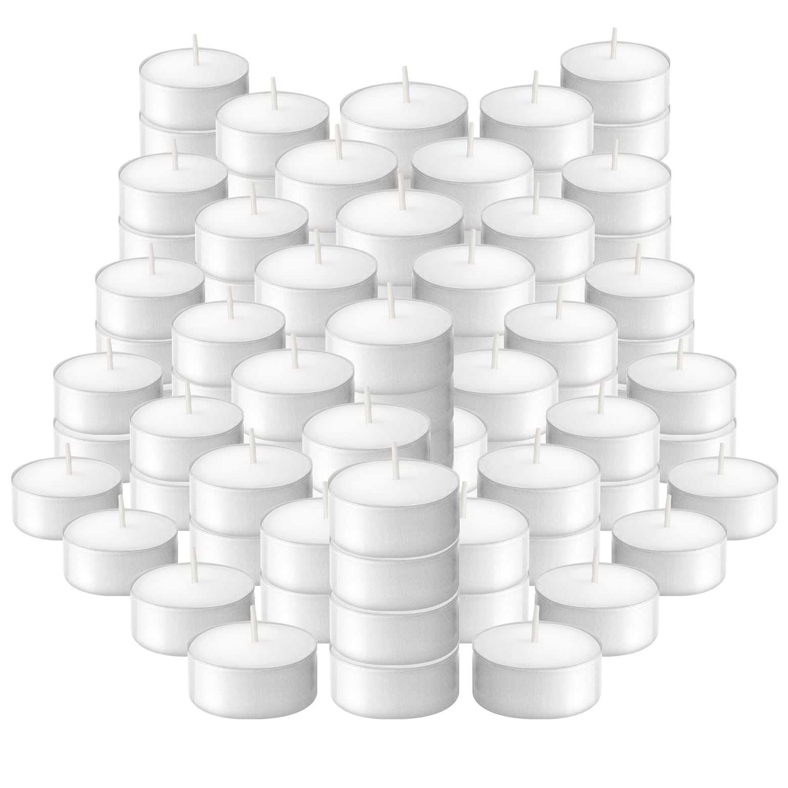 Bolsius 4 Hour Tealights (Pack of 100), 4 hour Smokeless Burn Time, Unscented Wax Candles, 40 mm Dia - Ideal for Decorative Purposes, Food Warmers - Weddings, Parties, Spa, Home Use, P950