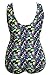 EVALESS Women's Plus Size Art Print One-Piece Swimsuit Multicoloured XXX-Large Size