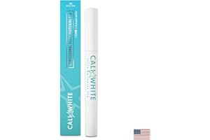 Cali White Vegan Teeth WHITENING Pen, 35% Carbamide Peroxide Gel, Made in USA, Instant Natural Whitener, Convenient Brush for On The Go Use, Professional Results, Sensitive Smile Safe, Organic Mint.