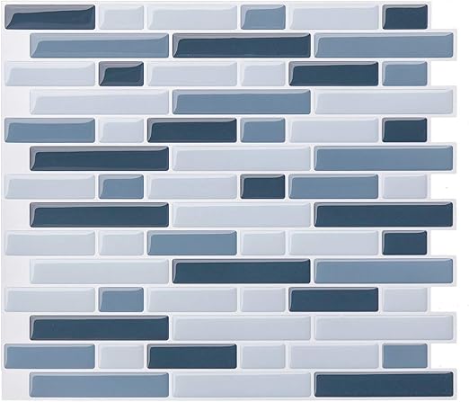 Fam Sticktiles Fliesenaufkleber Fliesendekor Aufkleber 3d Wandaufkleber Fliesendekor Fliesensticker Aufkleber Fliesen Fur Kuche Bad 11 X 10 B09 4 Blatt Amazon De Kuche Haushalt