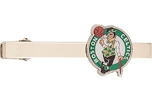Desert Cactus Boston Celtics NBA National Basketball Association Logo Tie Bar (Tie Bar), One Size, Bronze, No Gemstone