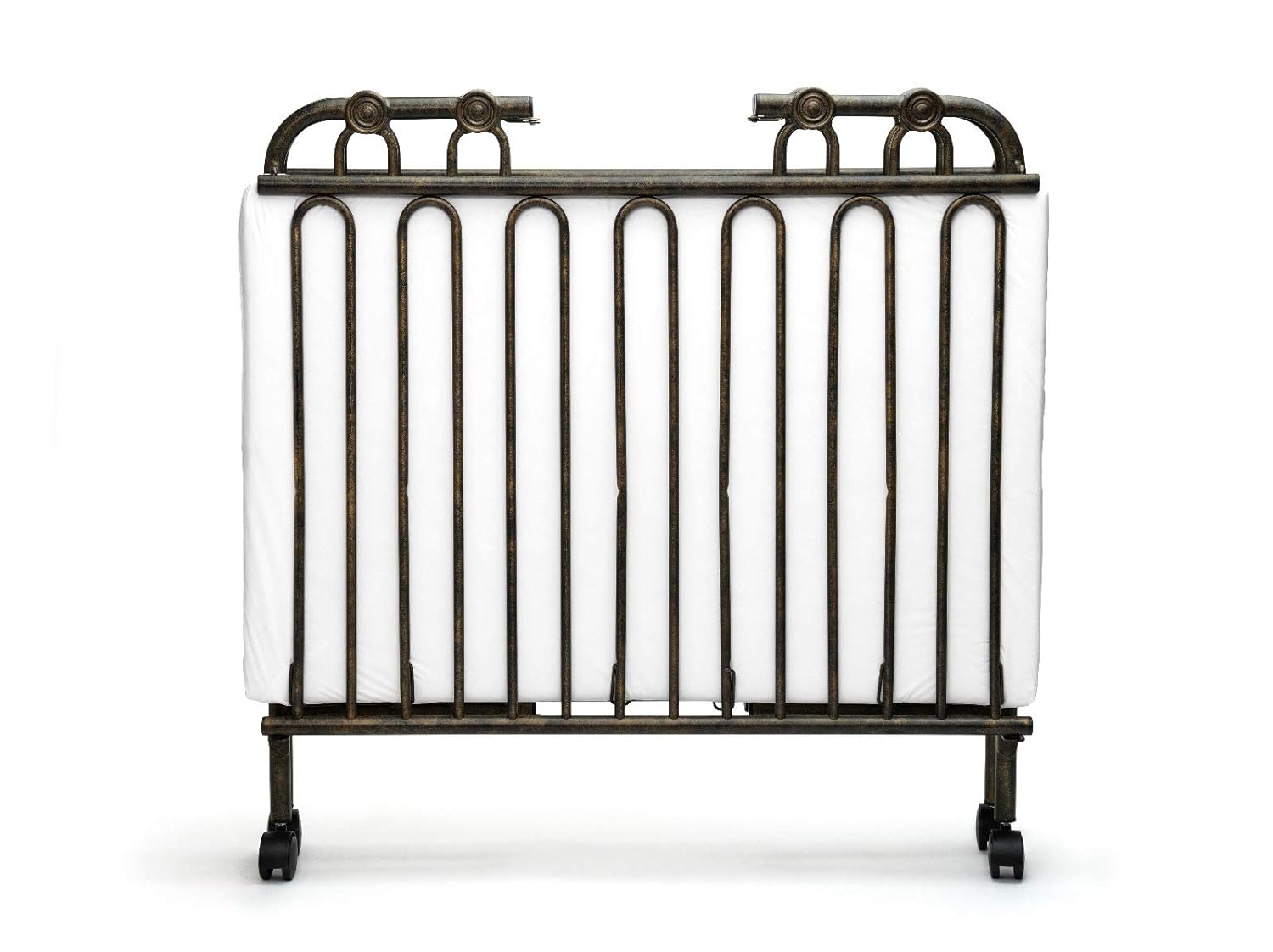 black rod iron crib