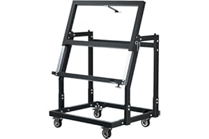 APARECIUM Panel Handler Cart and Shop Stand, Tilting Panel Cart with Rolling Casters, Tilting Panel Mover Mobile Workbench, Drywall Cart for Woodworking, Lumber Furniture Workshop, Warehouses, Garage