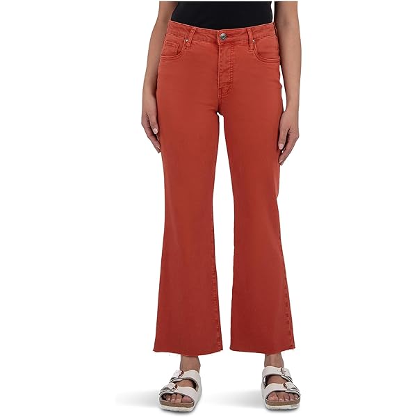 KUT from the Kloth Women's Kelsey High-Rise Ankle Flare with Raw