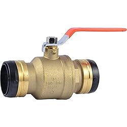 SharkBite 2 Inch Ball Valve, Push to Connect Brass