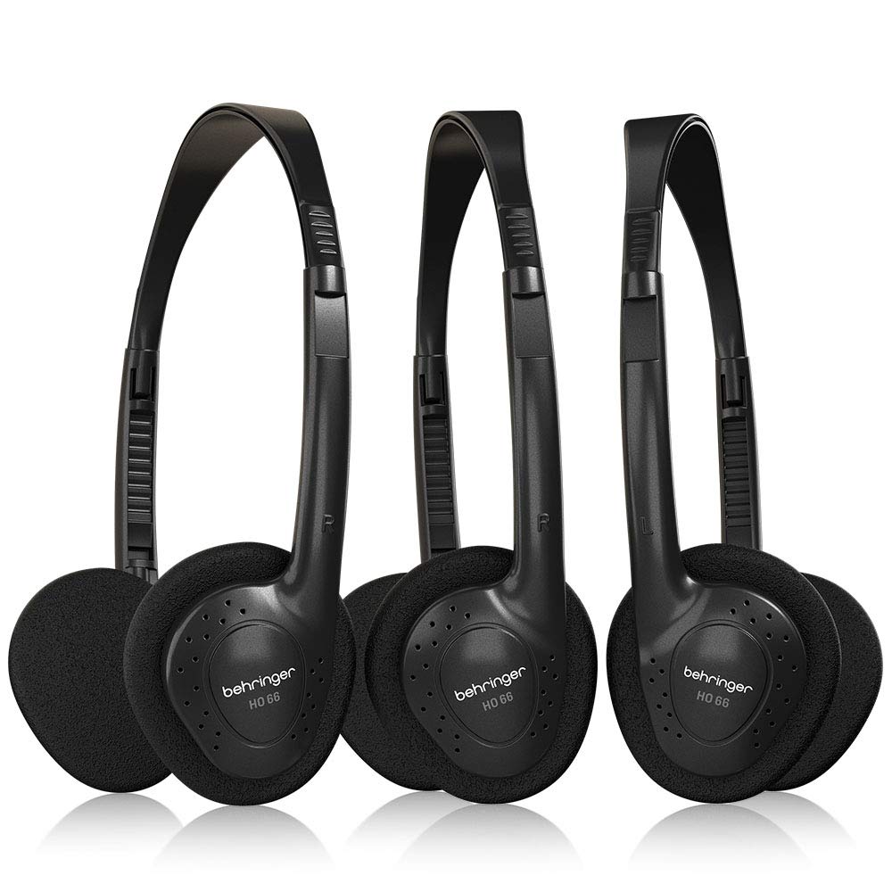 Behringer HO 66 Stereo Headphones 3-Multipack
