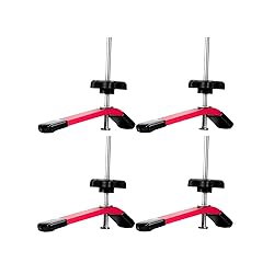 ZOKMOK 4pcs Red T-Track Clamps for Woodworking