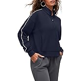 G4Free Smoofit Modal Soft Women's Half-Zip Sweatshirts Pullover Mock Neck Casual Tops with Pockets