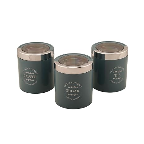 Jaypee Plus Classique 3 Set of 3 Tea, Sugar & Coffee Container Blue