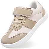 CLEANCOOL Toddler/Little Kid Barefoot Shoes Wide Toe Box Zero Drop Minimalist Sneakers for Boys Girls Lightweight Comfortable Outdoor Activities First Walking Shoes