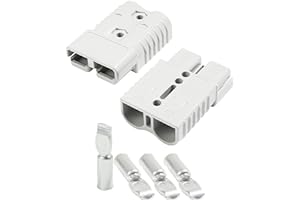 SUJADE YAKEFLY 2 Pack 175Amp Battery Quick Connector,2 to 4 Gauge Quick Disconnect Battery Terminal for Car Winch Trailer,12V Wire Harness Plug Connector Kit,Jumper Cable Plug Connect/Disconnect