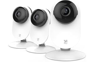 YI Pro 2K 3PC Home Security Camera, 2.4GHz Indoor Cameras for Home Security with Person, Vehicle, Animal Smart Detection, Pho