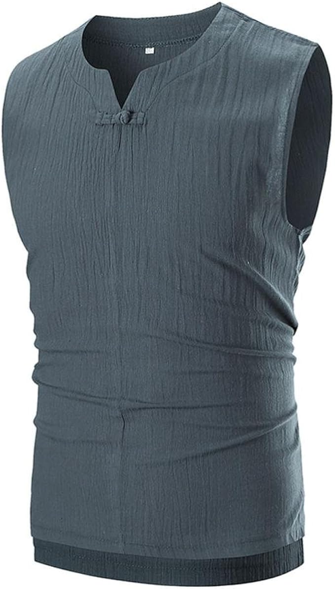 tee shirt sans manche col en v homme