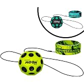 Waboba Bounceback Returning Moon Ball Hyper Bouncy Ball (1), Color May Vary | One Assorted Color Bounceback Returning MoonBall for Active Play and Outdoor Games