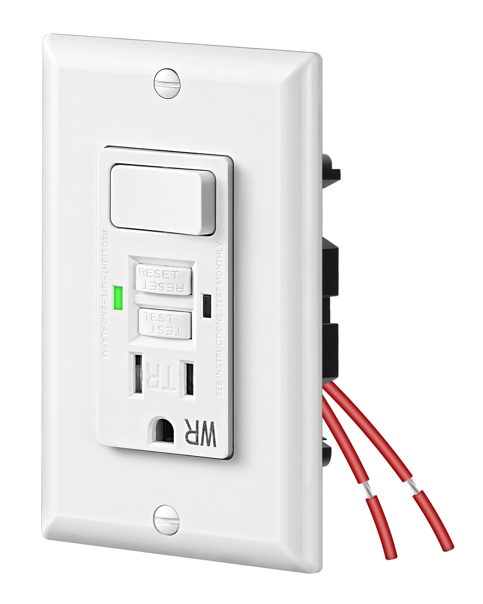 Smart-us USB Type C Wall Outlet – 15 Amp Duplex Receptacle With 4.8A Charging, Tamper Resistant, 2 Pack