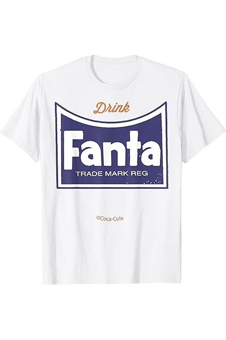 Amazon.com: Coca-Cola Vintage Fanta Logo Drink Fanta Trade Mark Reg T-Shirt  : Clothing, Shoes \u0026 Jewelry