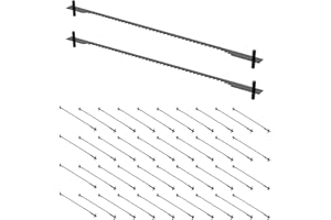 LYDODOKA 3 Inch Pin End Scroll Saw Blade Set, Scroll Saw Blades Set Replacement Assortment- SK5 High Carbon Steel for Wood Pl
