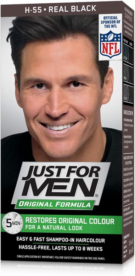 Just For Men Hair Colouring Kit Original Formula Real Black H55