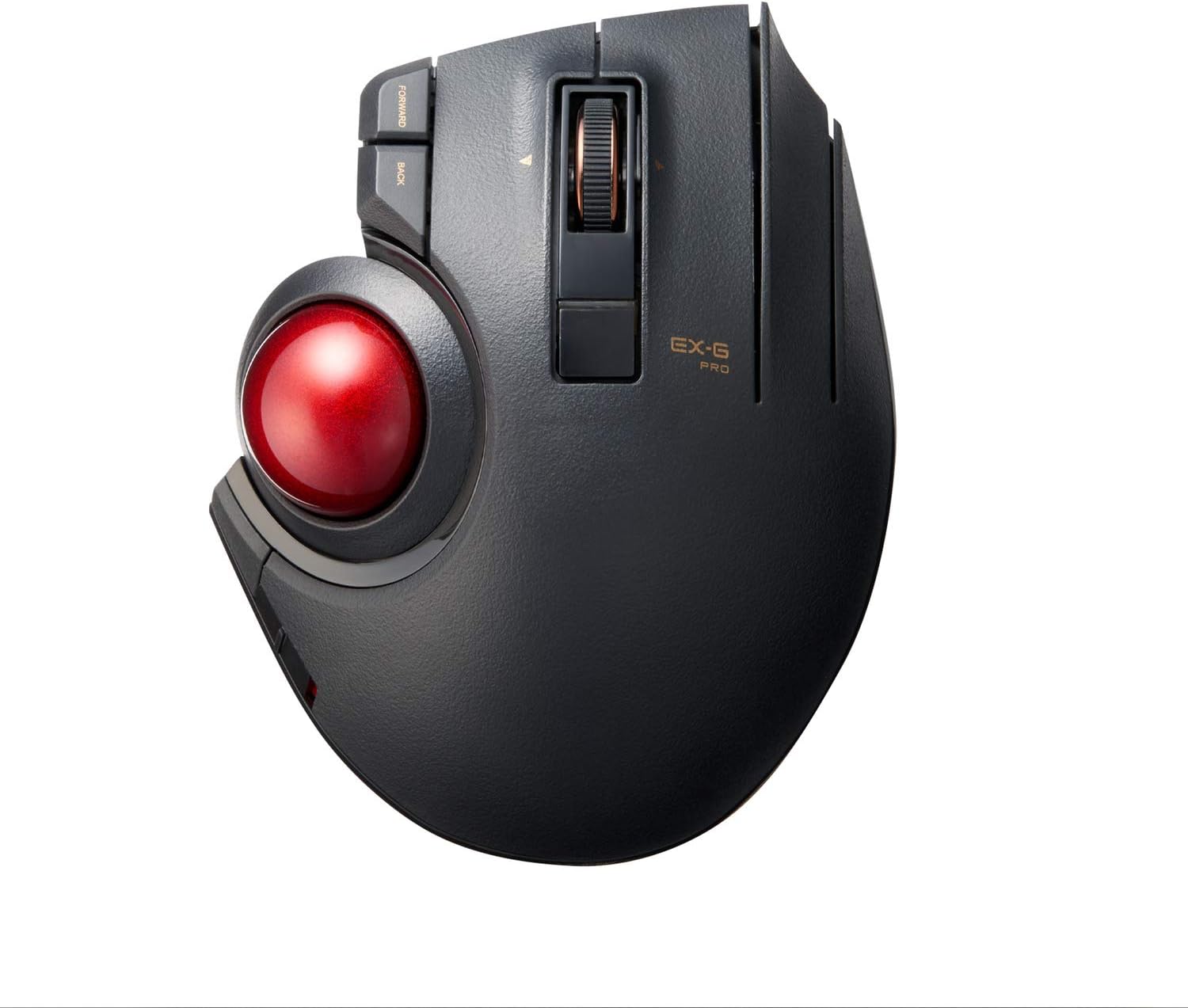 ELECOM EX-G PRO Trackball Mouse, Wireless Bluetooh, 2.4GHz, USB Wired, 3 Type Connection 8 Button Function - Image 3
