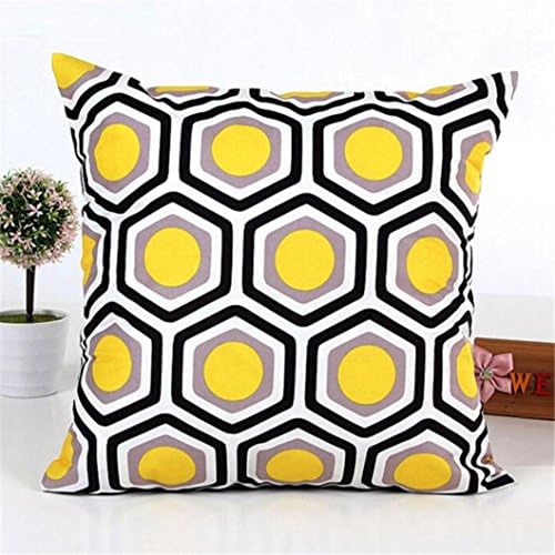 EllisKo Geometric Cushion Cover Decorative Shape Sofa Bed Home Decor Pillow Case funda cojin quality first Throw Pillow Cover 20"x20"(One Side)