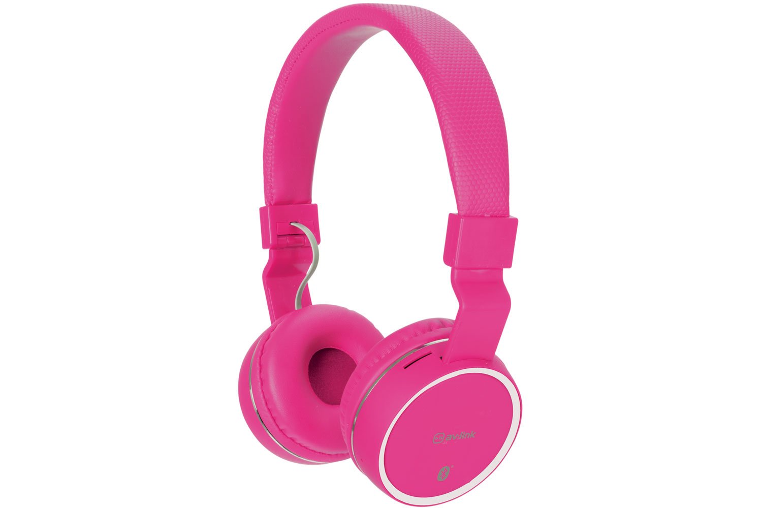 Wireless Bluetooth® Headphones-Hands free calls, FM radio and SD card slot, Noise cancelling-Pink