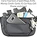 ComfortTac Ultimate Fanny Pack Holster Compatible with Glock 42, 43, 26, 27, S&W Bodyguard, Shield, Springfield XDs, Taurus, Sig, and Most Subcompact and Compact Pistols - Black (Subcompact)
