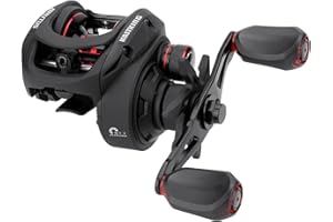 KastKing Brutus Baitcasting Fishing Reel, Graphite Frame, 7.2:1 Gear Ratio, 5+1 Shielded Stainless-Steel Ball Bearings,10 But