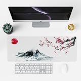 EFISH Japanese Cherry Blossom White Extended Large Mouse Pad 31.5x11.8x0.12 view 2
