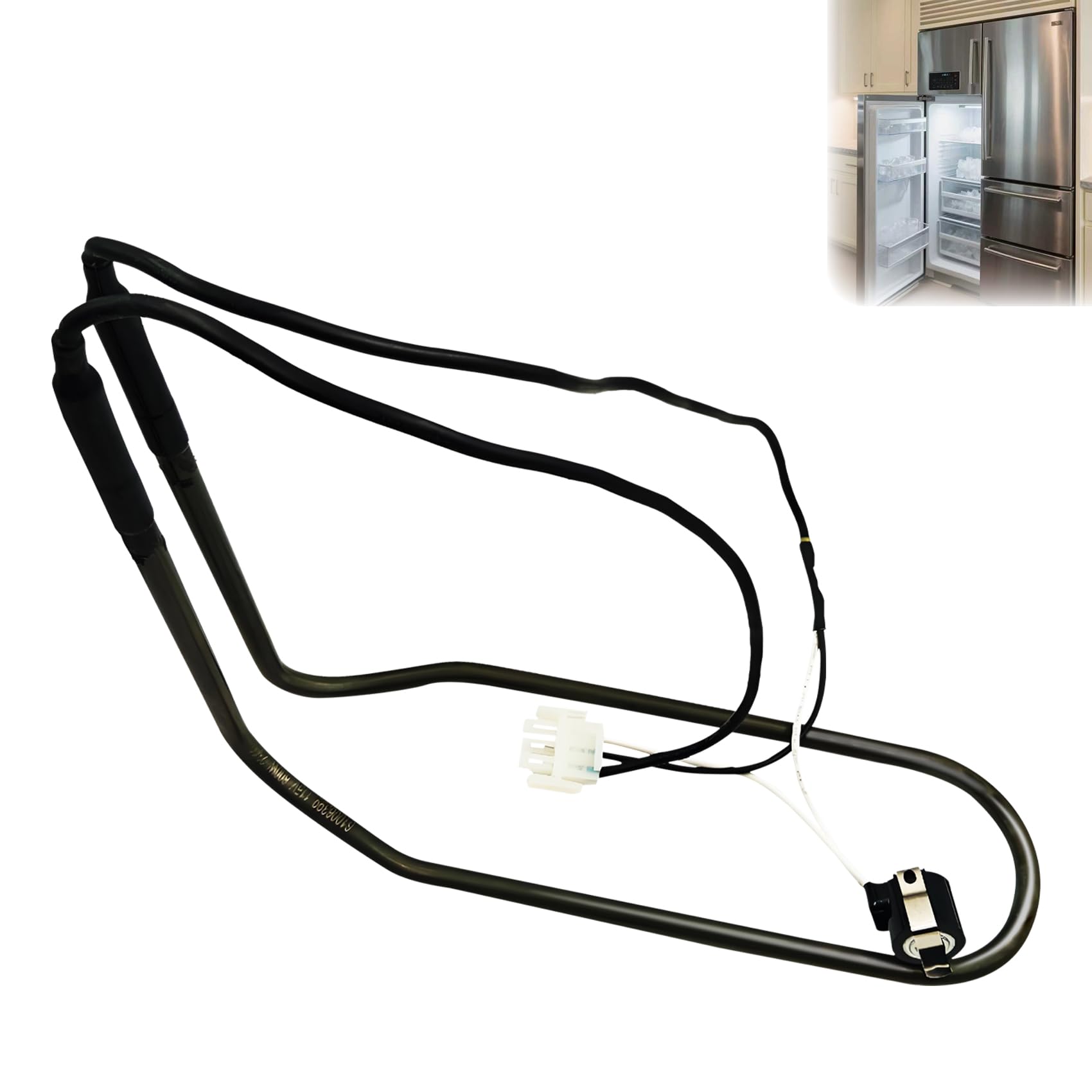 Photo 1 of Upgraded 61006199 Refrigerator Defrost Heater with Thermostat, Compatible with Whirlpool Maytag Refrigerators, Replace WP61006199 AP6010105 61003949 61004310 61006125