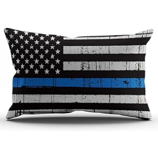 Amazon Com Koudjkd Police Thin Blue Line Body Pillowcase Home