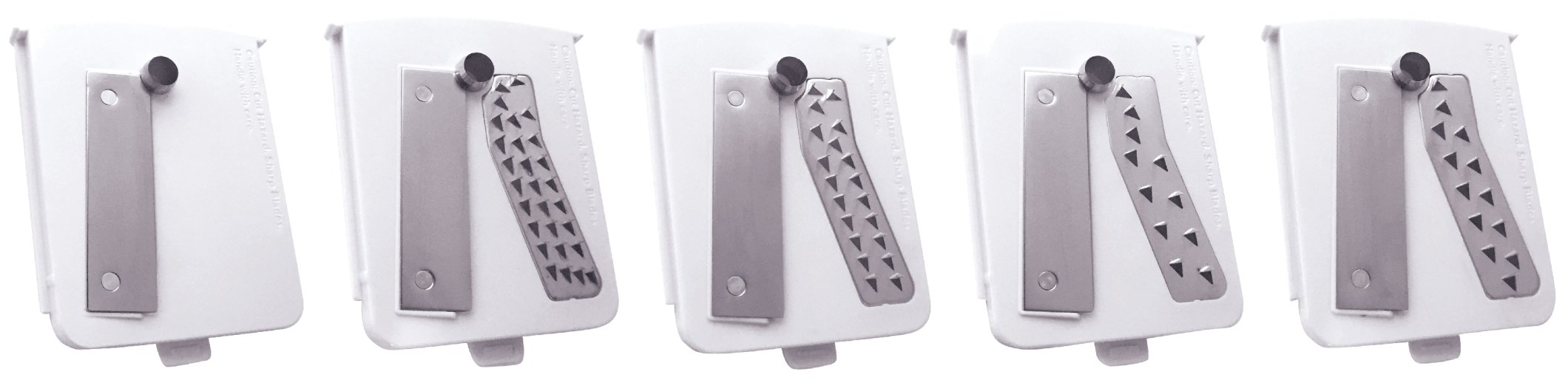 Set of 5 Blades for Brieftons 5-Blade Spiralizer (Model: BR-5B-02)