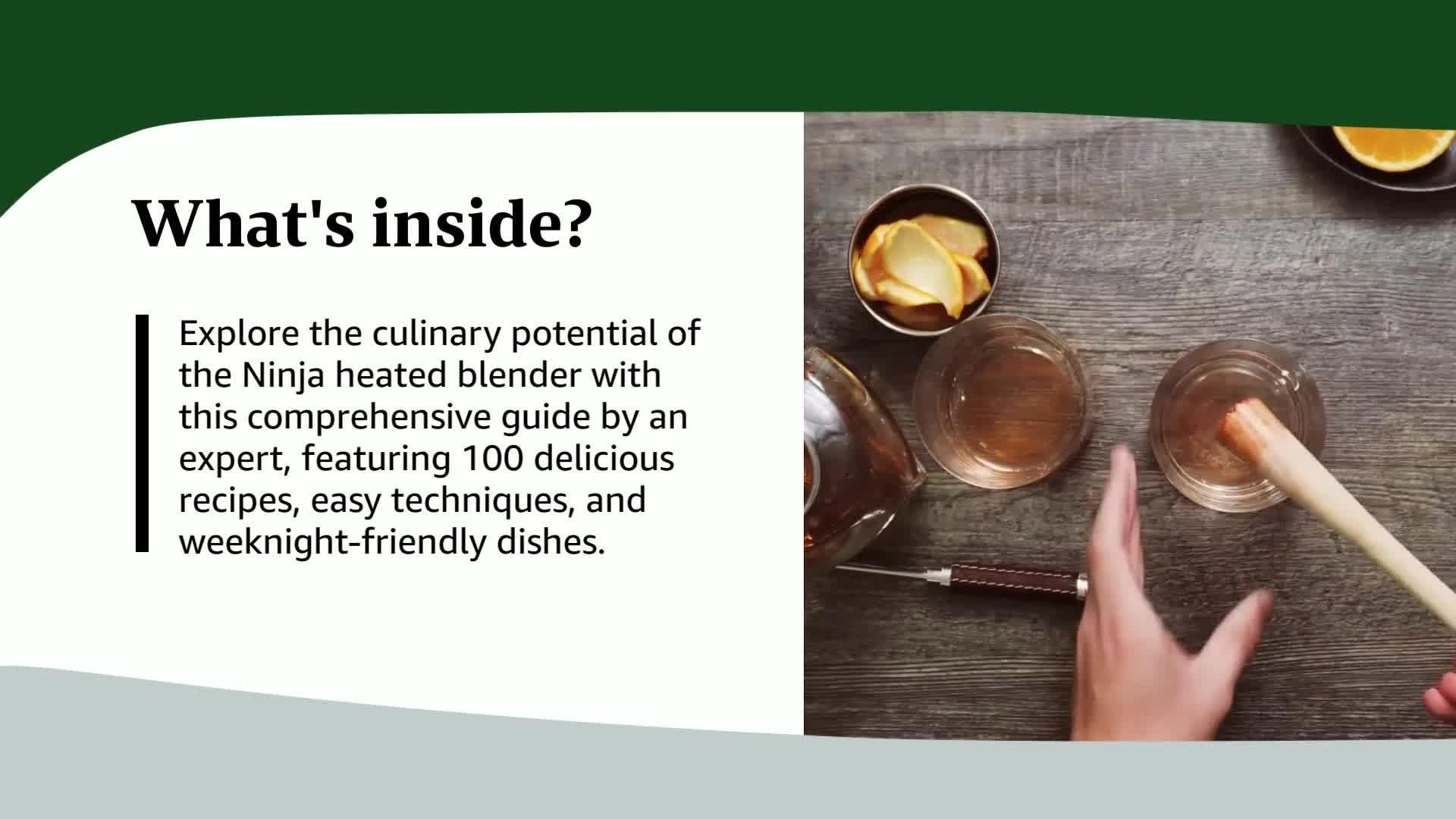 Ninja Foodi Cold & Hot Blender Cookbook For Beginners: 100 Recipes for Smoothies, Soups, Infused Cocktails, Sauces, And More (Ninja Cookbooks)