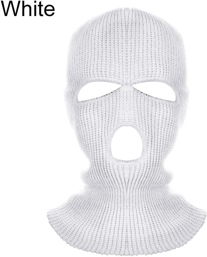 SHUHANX Windproof Face Mask Army Tactical Mask 3 Hole Full Face Mask Ski Mask Winter Cap Balaclava Hood Motorbike Motorcycle Helmet Full Face Helmet
