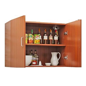 Amazon Com Mdf Fretwork Double Door Free Standing Storage Cabinet